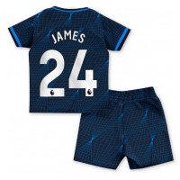 Chelsea Reece James #24 Vonkajší Detský futbalový dres 2023-24 Krátky Rukáv (+ trenírky)